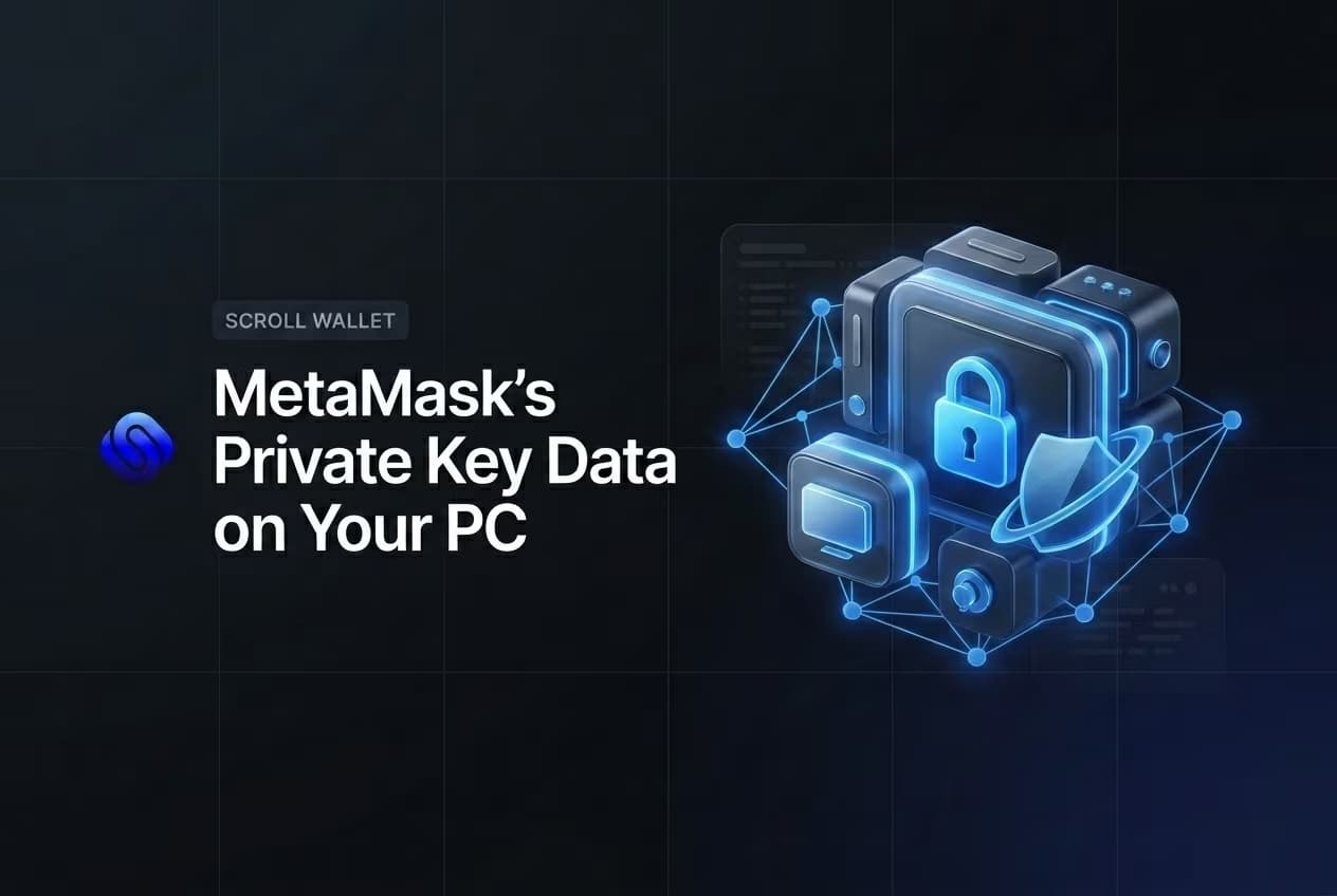 Where does MetaMask store private key data on your PC?