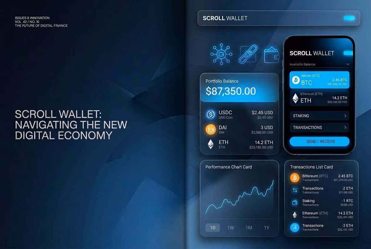 Scroll Wallet interface showcases the best coin wallet Reddit