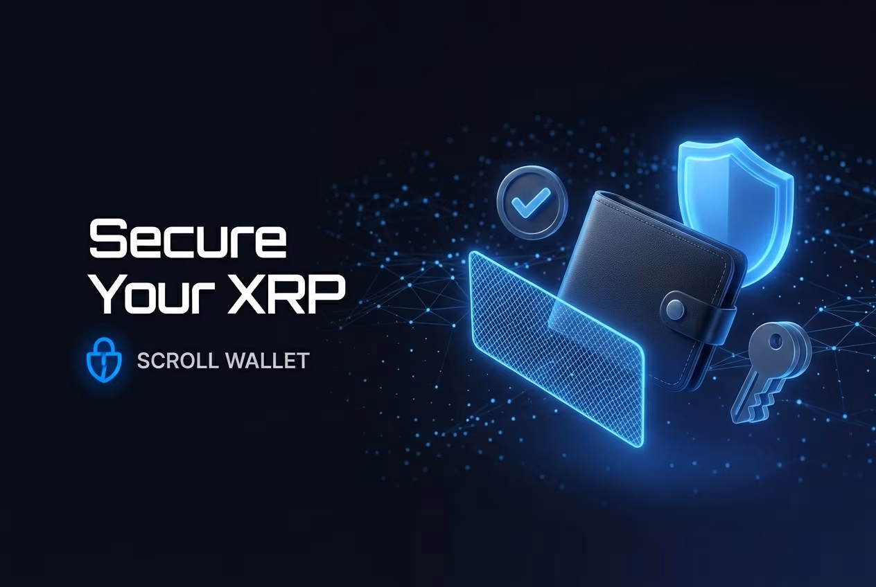 Secure XRP wallet model with protected keys and anti-phishing layers