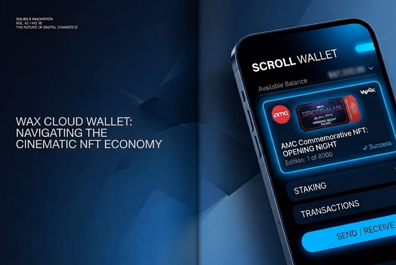 WAX Cloud Wallet interface showing amc nft wallet