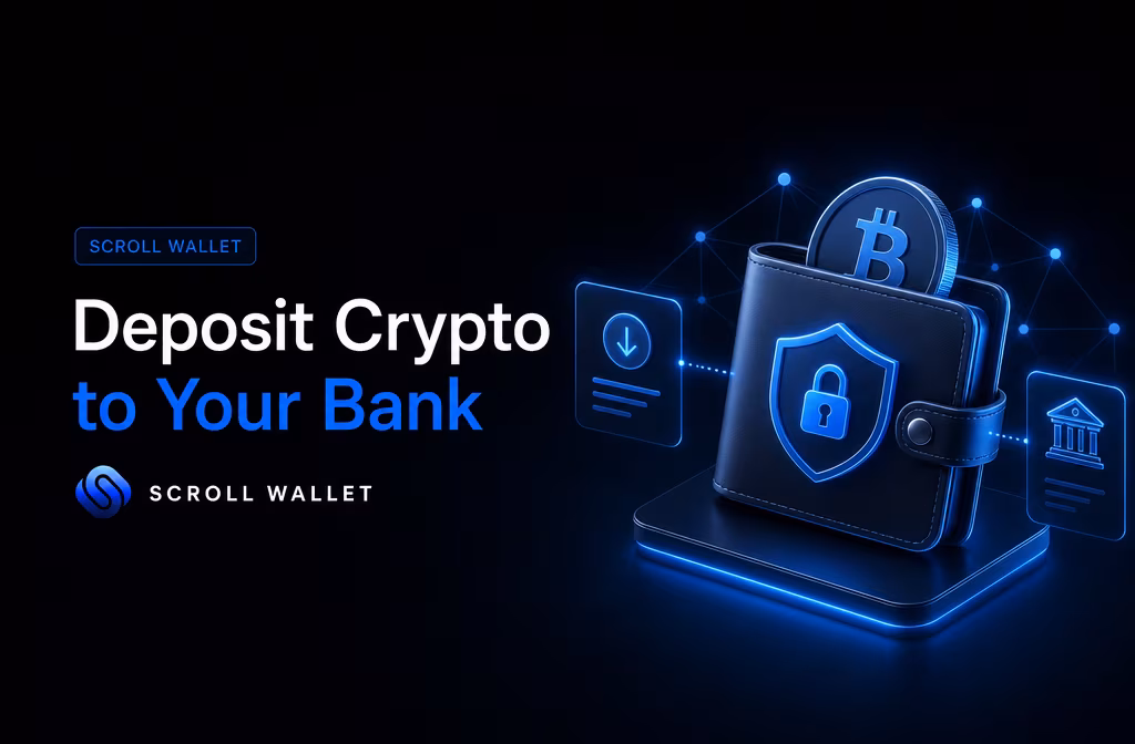 How to deposit crypto into bank account in the USA | Scroll Wallet
