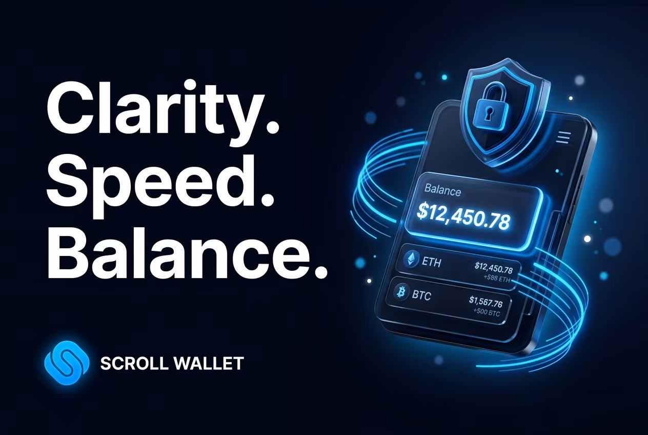 Modern XRP wallet interface showing clarity speed and balance visibility