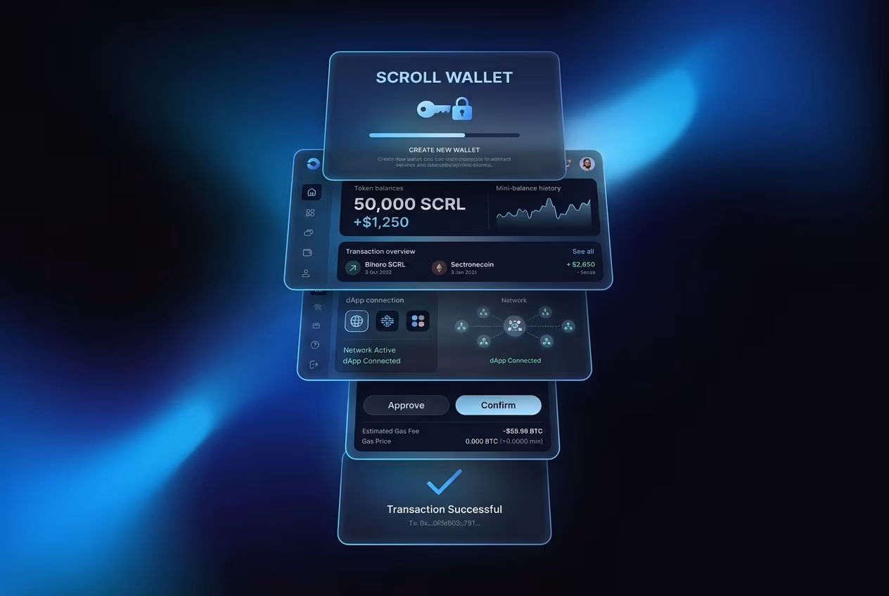 Web3 wallet flow from creation to confirmed transaction steps