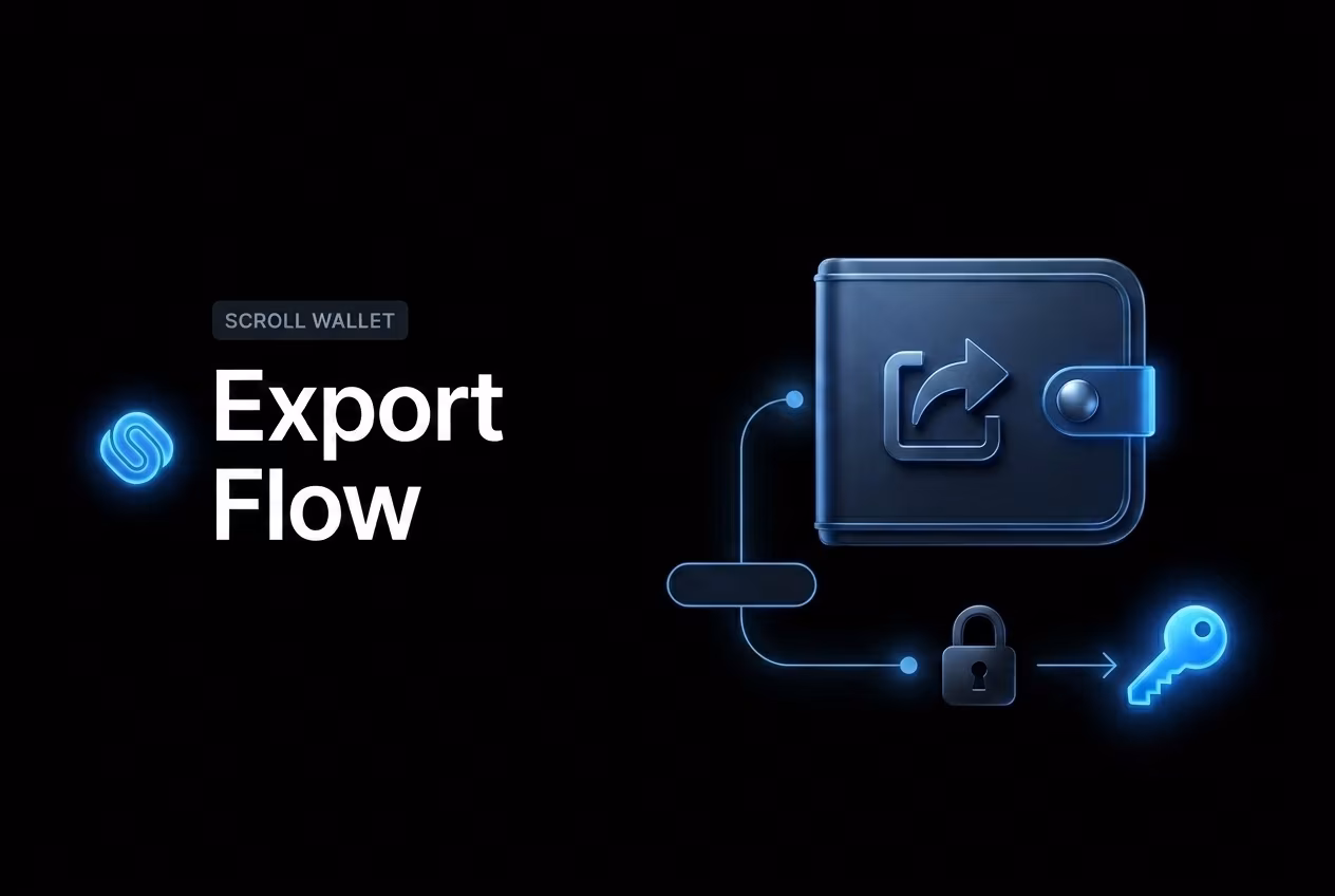 Export flow diagram showing private key revealed in plaintext
