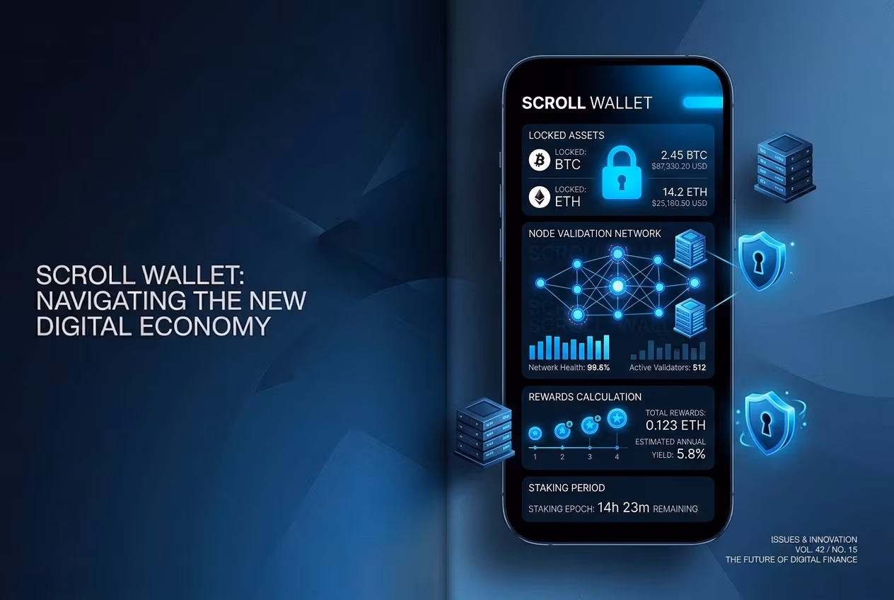 Blockchain wallet showing the crypto staking process for passive income